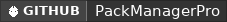 GitHub data badge for PackManagerPro