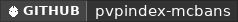 GitHub data badge for PvPIndex MCBans