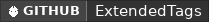 GitHub data badge for ExtendedTags