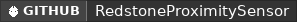 GitHub data badge for Redstone Proximity Sensor | Create Amazing Contraptions!