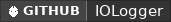 GitHub data badge for IOLogger