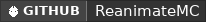 GitHub data badge for ReanimateMC