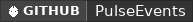 GitHub data badge for PulseEvents