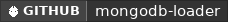 GitHub data badge for MongoDB Loader