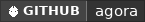 GitHub data badge for Agora
