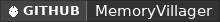 GitHub data badge for MemoryVillager