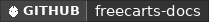 GitHub data badge for Freecarts